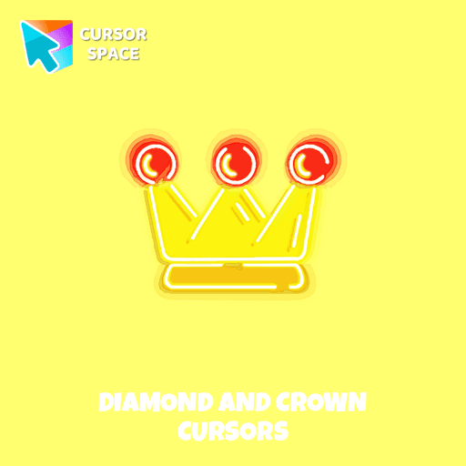 Diamond and crown cursors pointer cursor